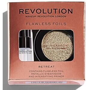 Revolution Flawless Foils Eyeshadow, With Intensifying Primer, Retreat, NWT